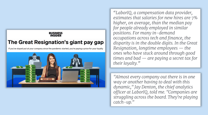 News article on pay gap