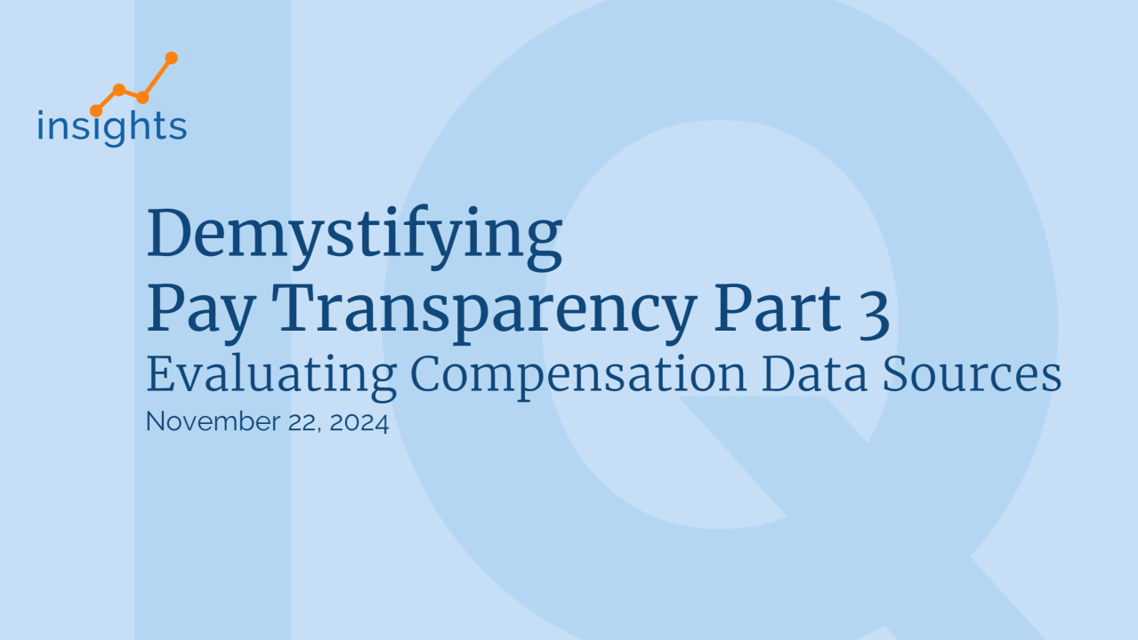 Compensation Data is The Key to Pay Transparency