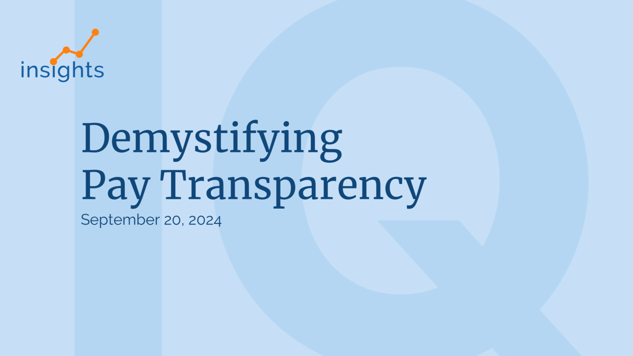 Pay transparency has arrived. Here's how to respond.